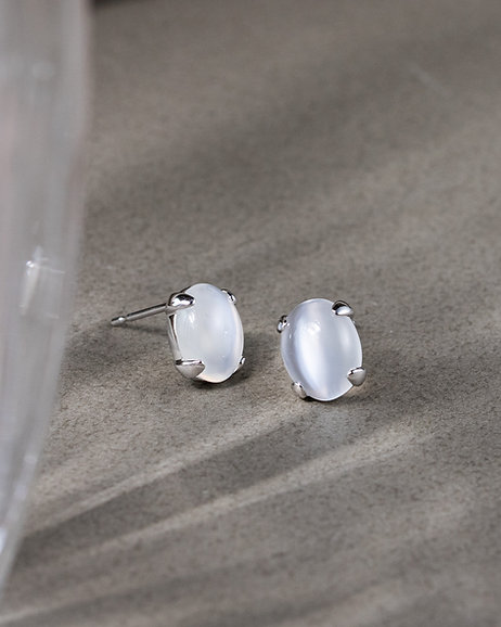 Rin Moonstone Ear Studs