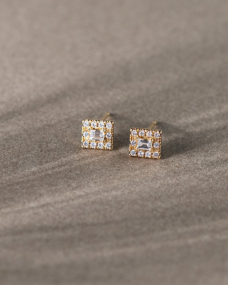 Baguette Diamond Earrings