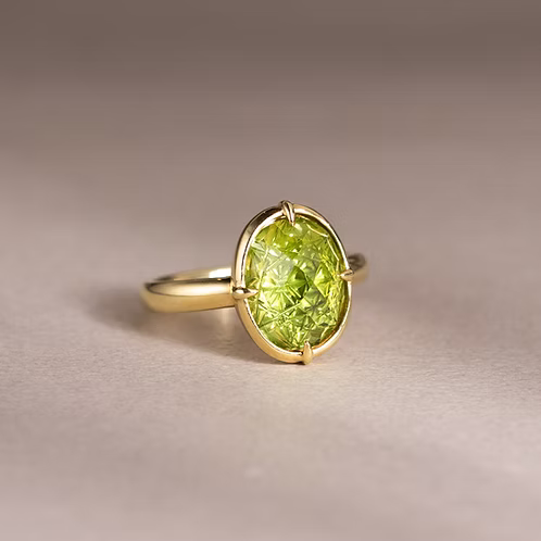 Takumi Ring in Peridot