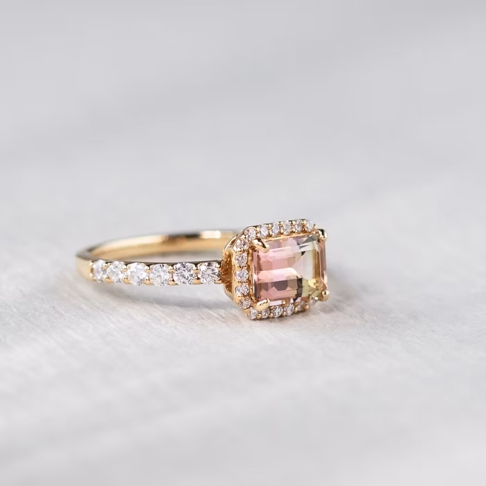 Hazakura Tourmaline Chunky Ring